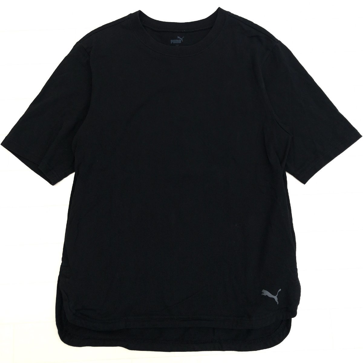 PUMA プーマ ロゴプリント ポケット Tシャツ S 黒 ブラック 半袖 国内正規品 メンズ 紳士_画像1