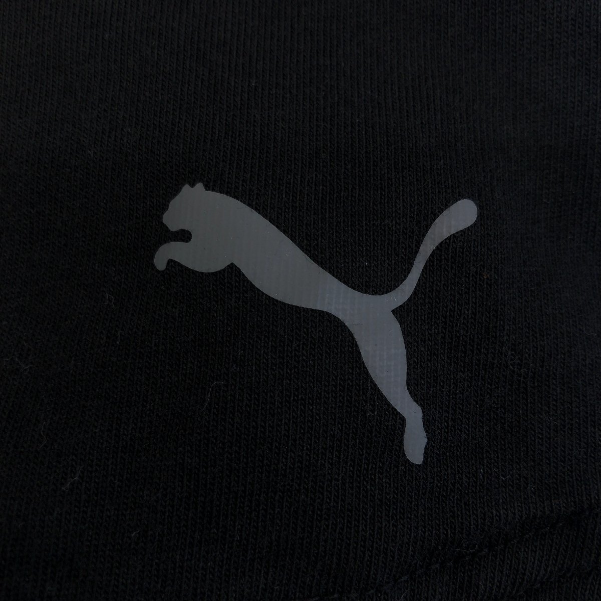 PUMA プーマ ロゴプリント ポケット Tシャツ S 黒 ブラック 半袖 国内正規品 メンズ 紳士_画像4