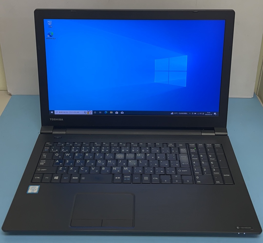 当社の 中古ノートパソコン☆Windows10☆toshiba 128GB/15インチ以上