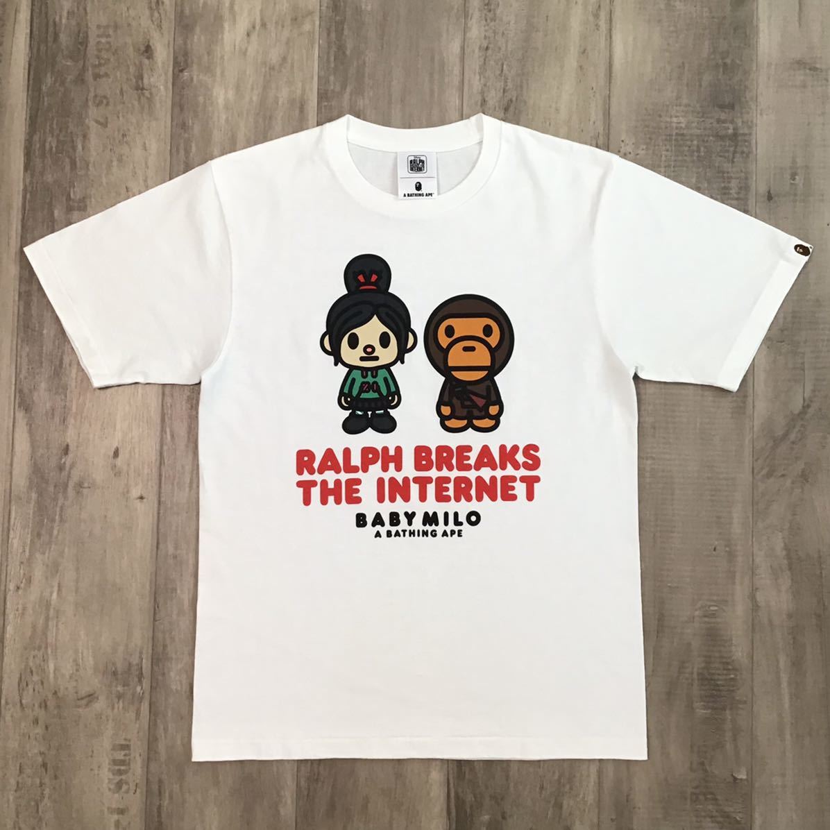 ディズニー × BAPE シュガーラッシュ マイロ Tシャツ Sサイズ a bathing ape disney エイプ ベイプ アベイシングエイプ MILO z663_画像1