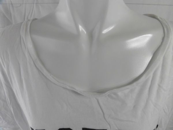 ei-1005 ■ ROPE PICNIC　■ レディース　Tシャツ　サイズM　半袖　白　襟広幅広英字柄のTシャツ_画像3