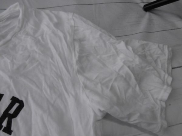 ei-1005 ■ ROPE PICNIC　■ レディース　Tシャツ　サイズM　半袖　白　襟広幅広英字柄のTシャツ_画像7