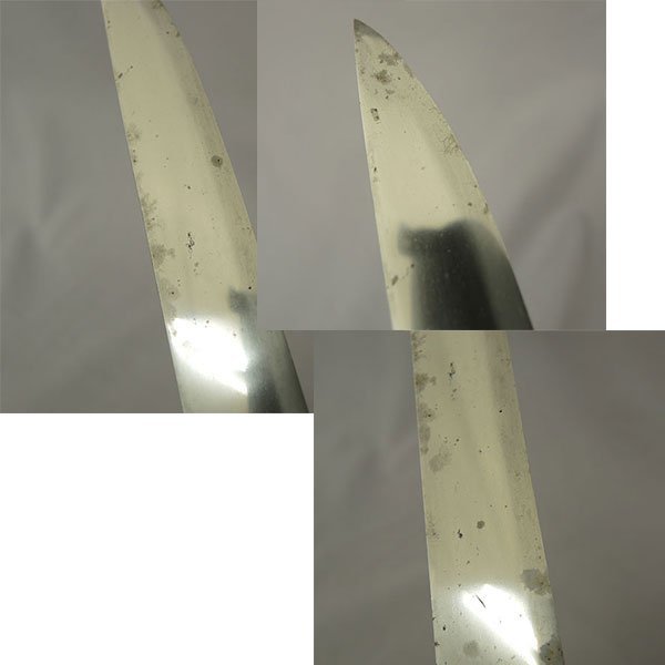 無銘 短刀 白鞘 登録証有り 中古 現状 刃渡り18.2ｃｍ 刀袋  Japanese SAMURAI swordの画像9