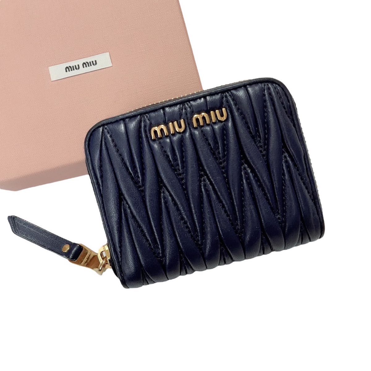 極美品》マトラッセ miumiu コインケース マテラッセ ミニ財布｜PayPay