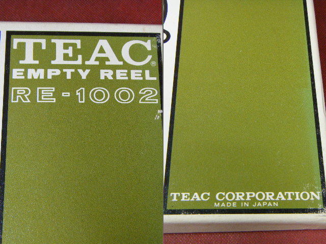 1.13*TEAC Teac EMPTY REEL metal open reel tape RE-1002 10 number empty reel sound equipment 