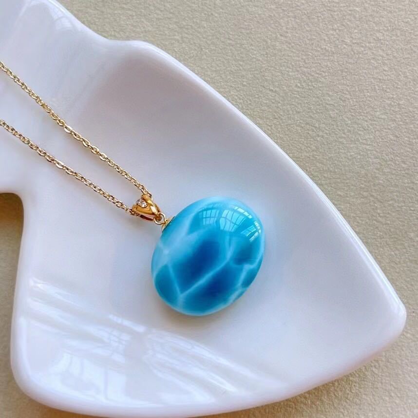 天然】ラリマー ペンダントトップ k18 5.1g | alsabe-ah.com
