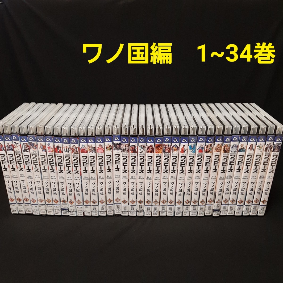 正式的 DVD ワノ国編 20THシーズン ワンピース PIECE 送料無料！ケース