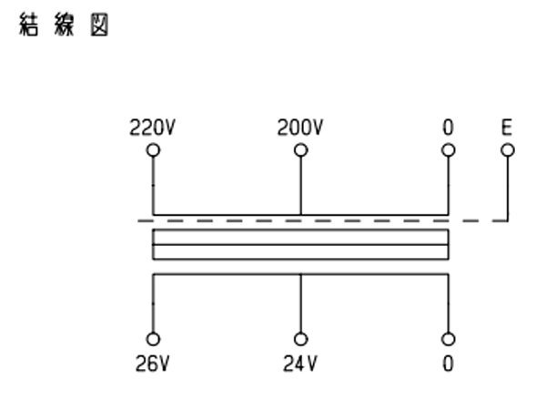 【未使用】相原電機 CENTER 複巻トランス 変圧器 FRB-200E｜一次側：0-200V-220V / 二次側：0-24V-26V【/D20179900025563D/】_画像4