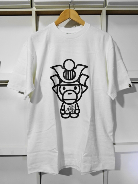 NIGO直筆サイン 京都限定 武将 マイロ 手刷り Tシャツ A BATHING APE（ア ベイシング エイプ）織田信長 ハンドペイント アーカイブ 新品 L