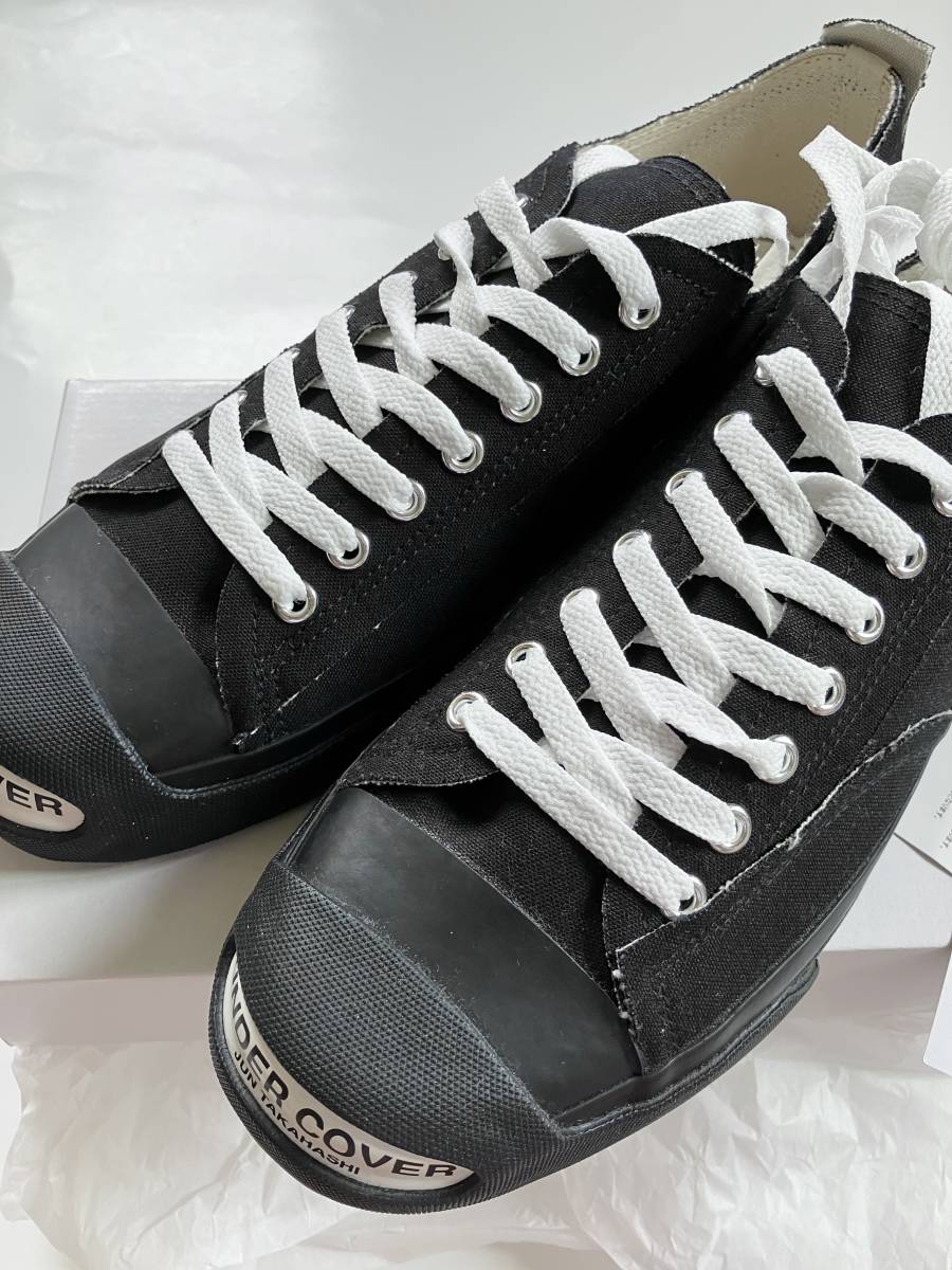 新品 未使用 UNDERCOVER ロゴ スニーカー Black Lサイズ アンダー