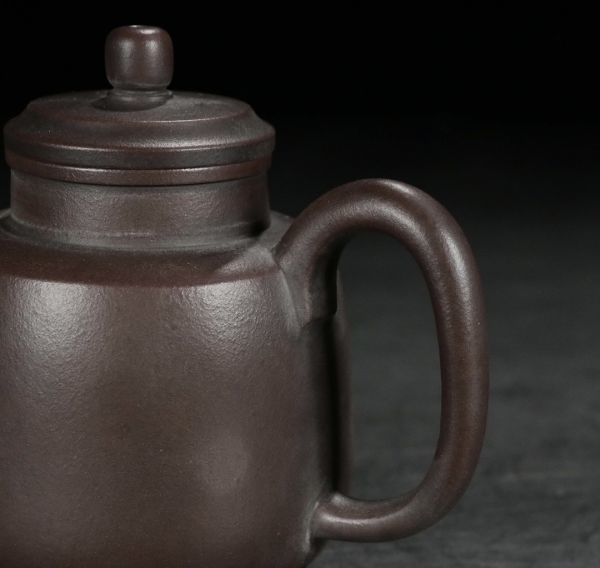 紫砂彫 素面宮燈紫砂茶壺 董翰銘 明時代」陶磁器 急須 茶道具 古賞物