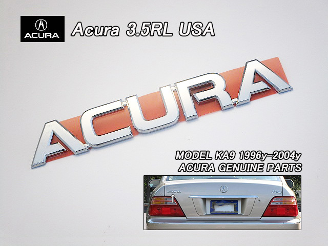 レジェンドKA9【ACURA】アキュラ3.5RL純正USエンブレム-リアACURA文字(96-04yモデル)/USDM北米仕様ホンダLEGENDトランク周り全年式共通USA_画像1