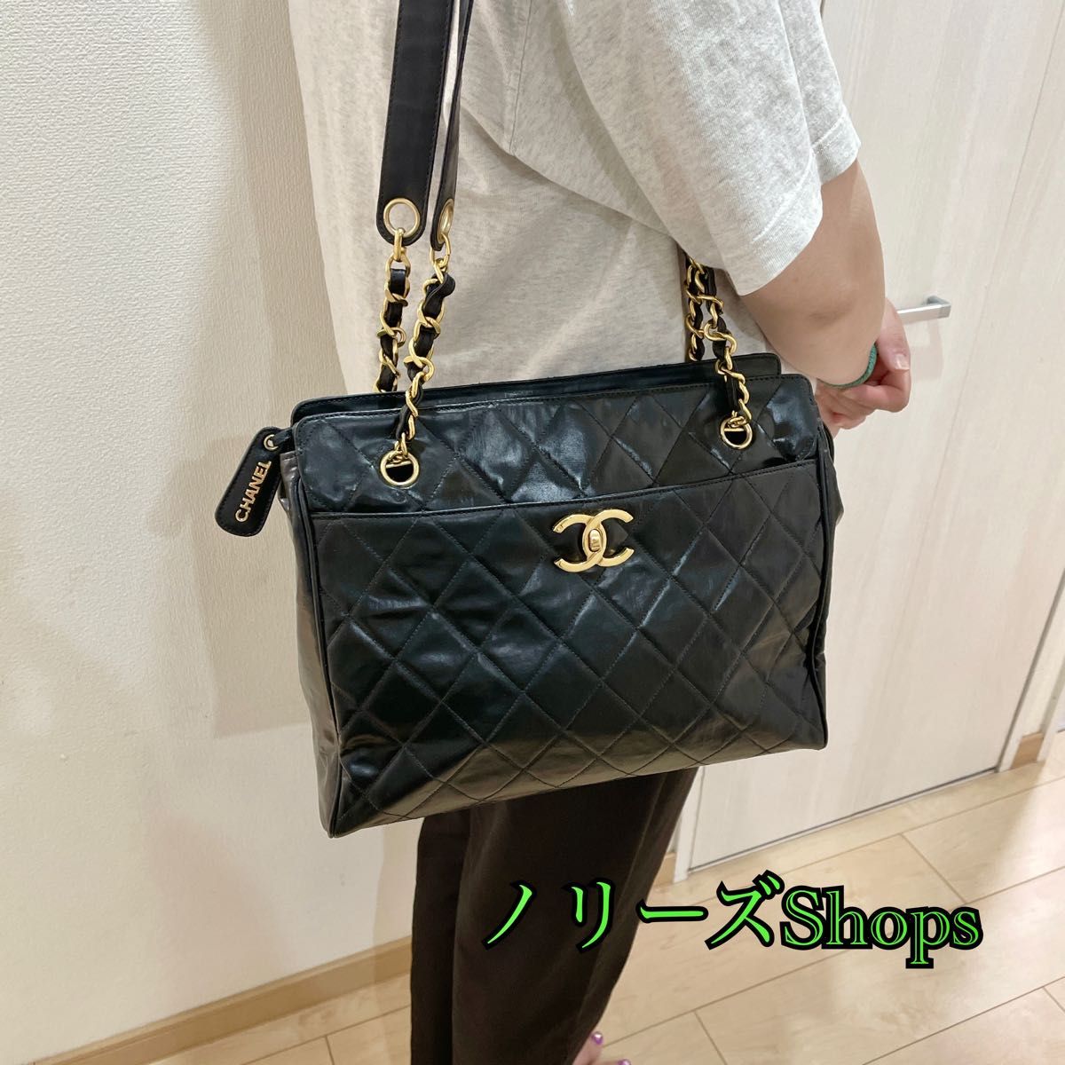 極美品】CHANEL シャネル マトラッセ ターンロック ショルダー 極美品】CHANEL シャネル マトラッセ ターンロック ショルダー