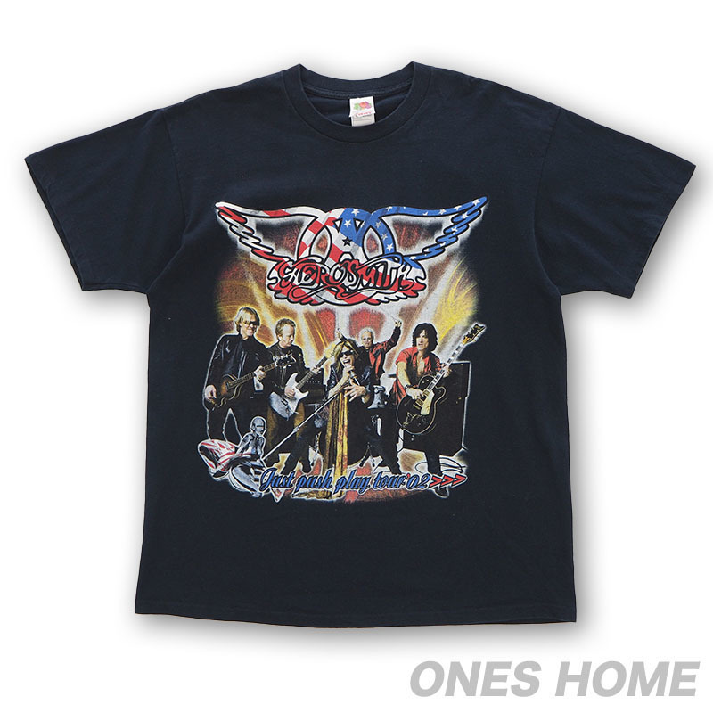 00s AEROSMITH Just Push Play tour Tシャツ エアロスミス 空山基