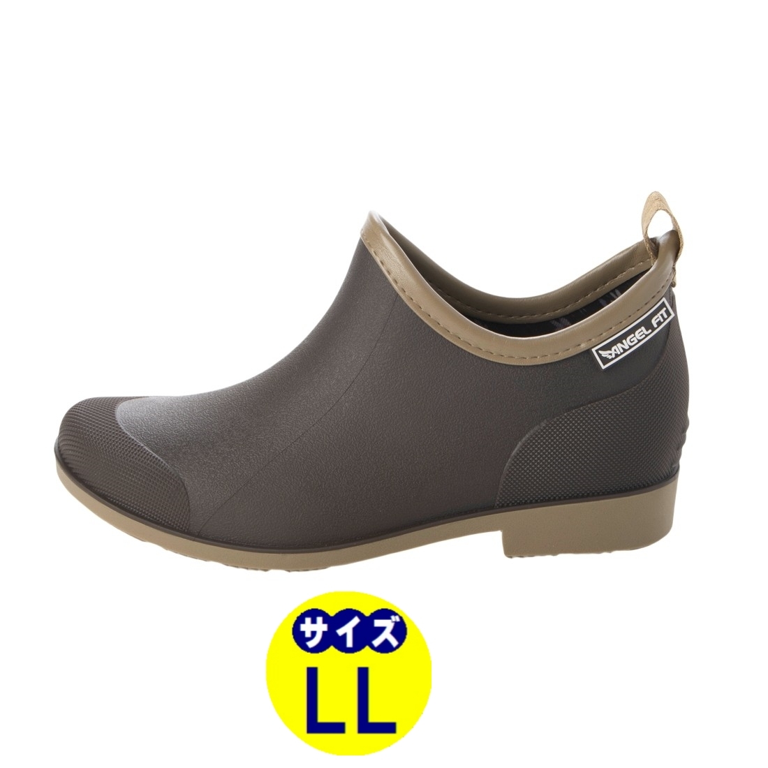  lady's short rain boots / new goods [23029-DBR-LL]24.5cm~25.0cm rain shoes boots rain shoes gardening 