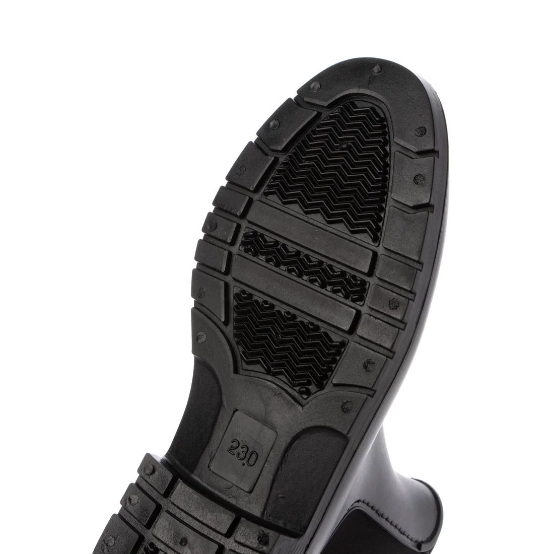 レディース ショート丈レインブーツ　レインシューズ　長靴　雨靴　ネオプレン素材　新品『22032-BLK-235』23.5cm_画像4