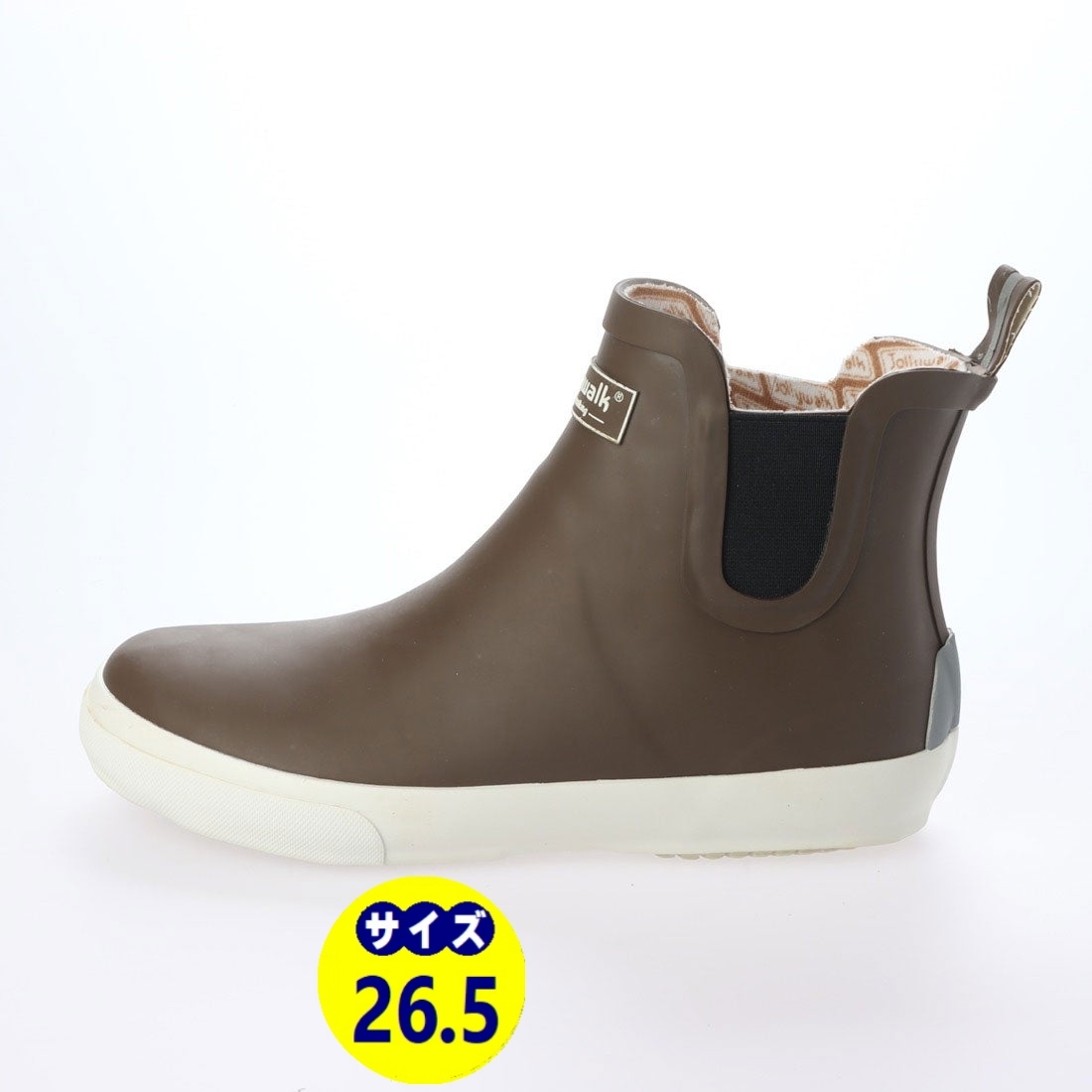  men's rain boots rain shoes boots rain shoes natural rubber material new goods [20088-BRN-265]26.5cm stock one . sale 