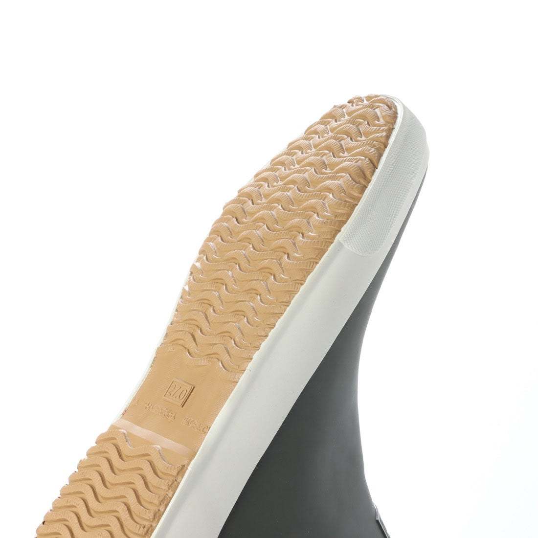 メンズレインブーツ　レインシューズ　長靴　雨靴　天然ゴム素材　新品『20088-KHA-255』25.5cm　在庫一掃セール！