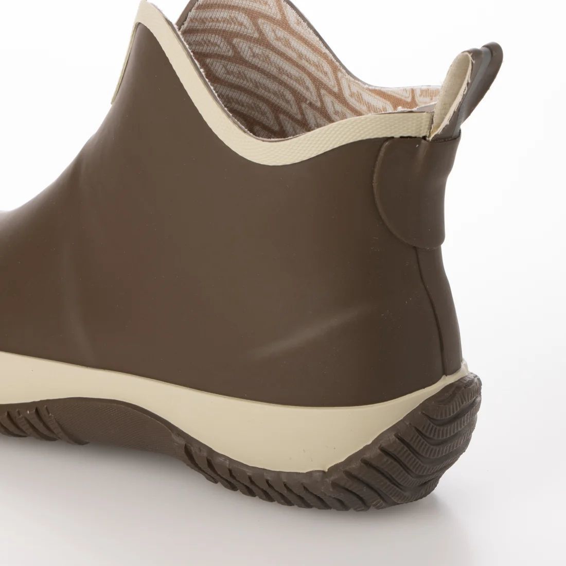 メンズレインブーツ　レインシューズ　長靴　雨靴　天然ゴム素材　新品『20089-brn-245』24.5cm　在庫一掃セール