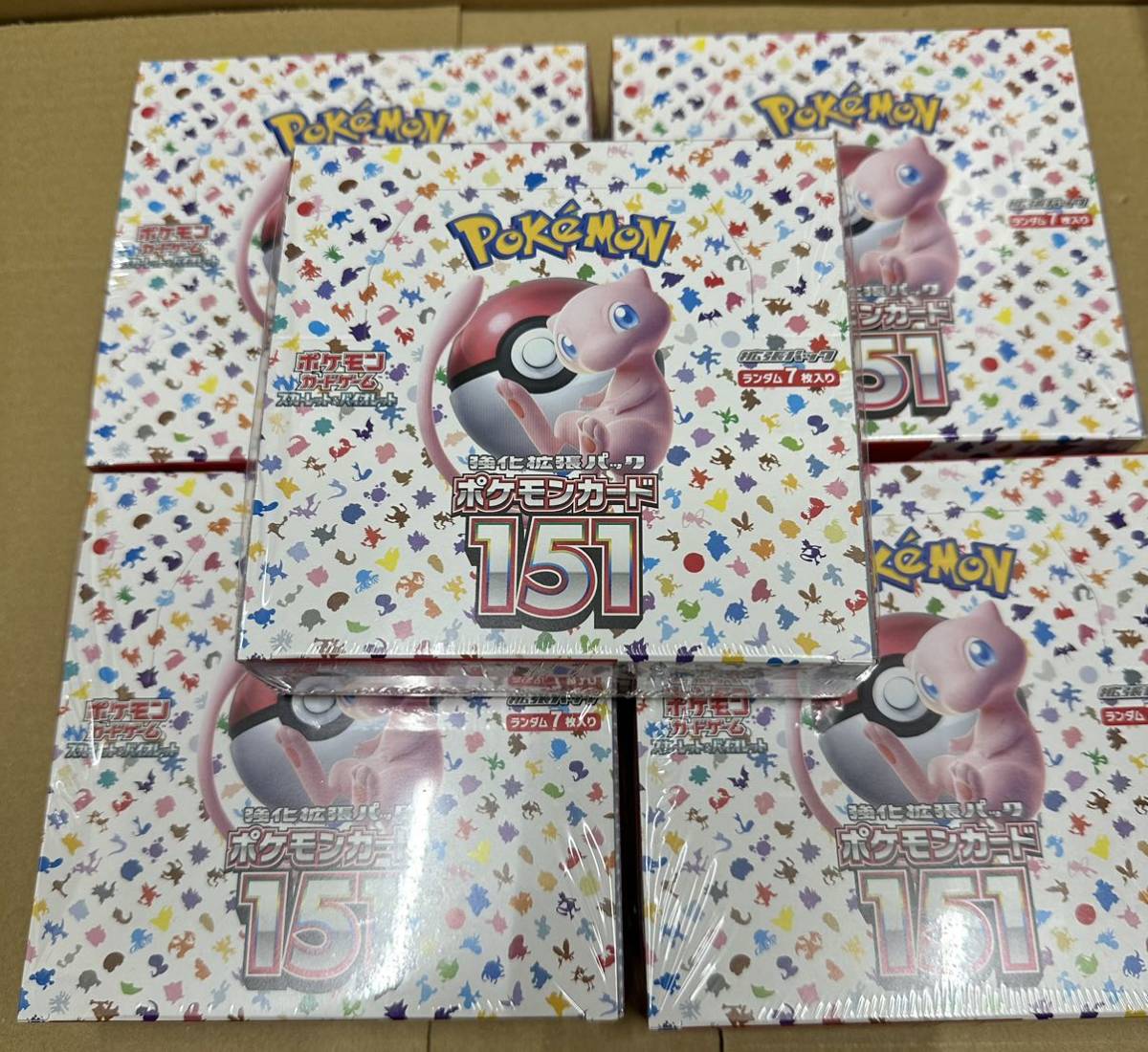 ポケモンカードゲーム 151 新品未開封シュリンク付き 5BOX 送料無料 安