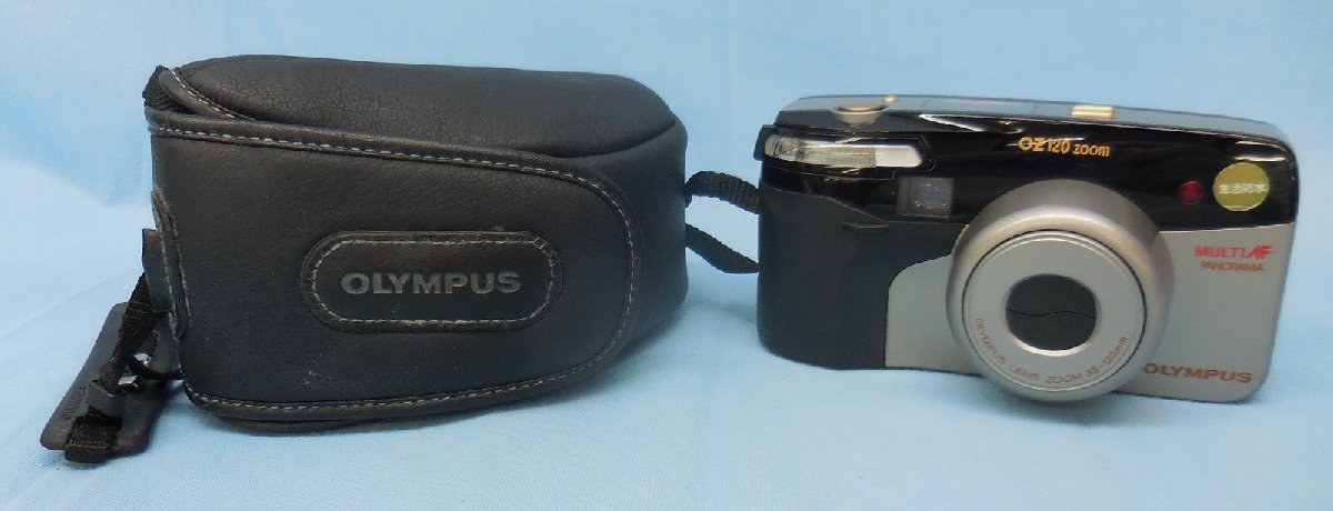 オリンパス OLYMPUS OZ 120 ZOOM コンパクトフィルムカメラ/電池なしの為、動作未確認 ジャンク_画像1