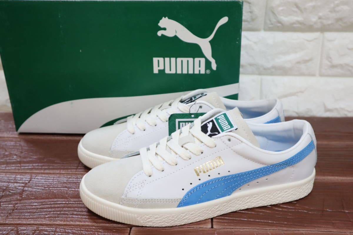 新品 定価13200円　24㎝ PUMA プーマ　BASKET VTG レザー　レディース　スニーカー　ユニセックス　本革　374922-016_画像1