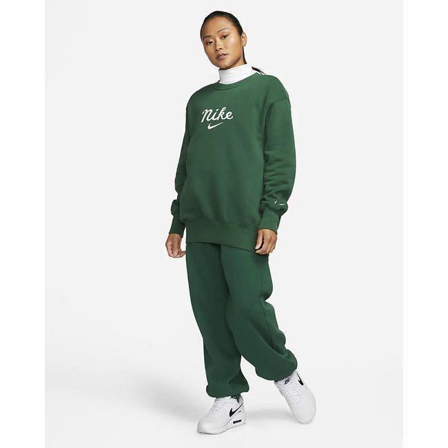 L 新品 ナイキ スウェット 上下セット トレーナー パンツ グリーン系 新品 Lサイズ NIKE ナイキ ウィメンズ NSW HR パンツ OS VSPT