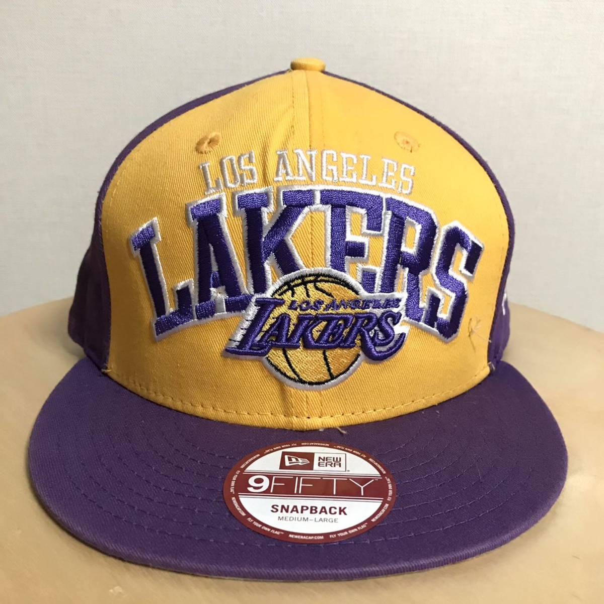 美品 NEW ERA ニューエラ LAKERS レイカーズ ベースボール キャップ バスケットボール NBA xpv_画像1