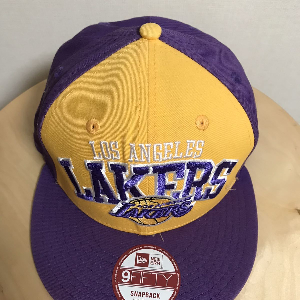 美品 NEW ERA ニューエラ LAKERS レイカーズ ベースボール キャップ バスケットボール NBA xpv_画像2