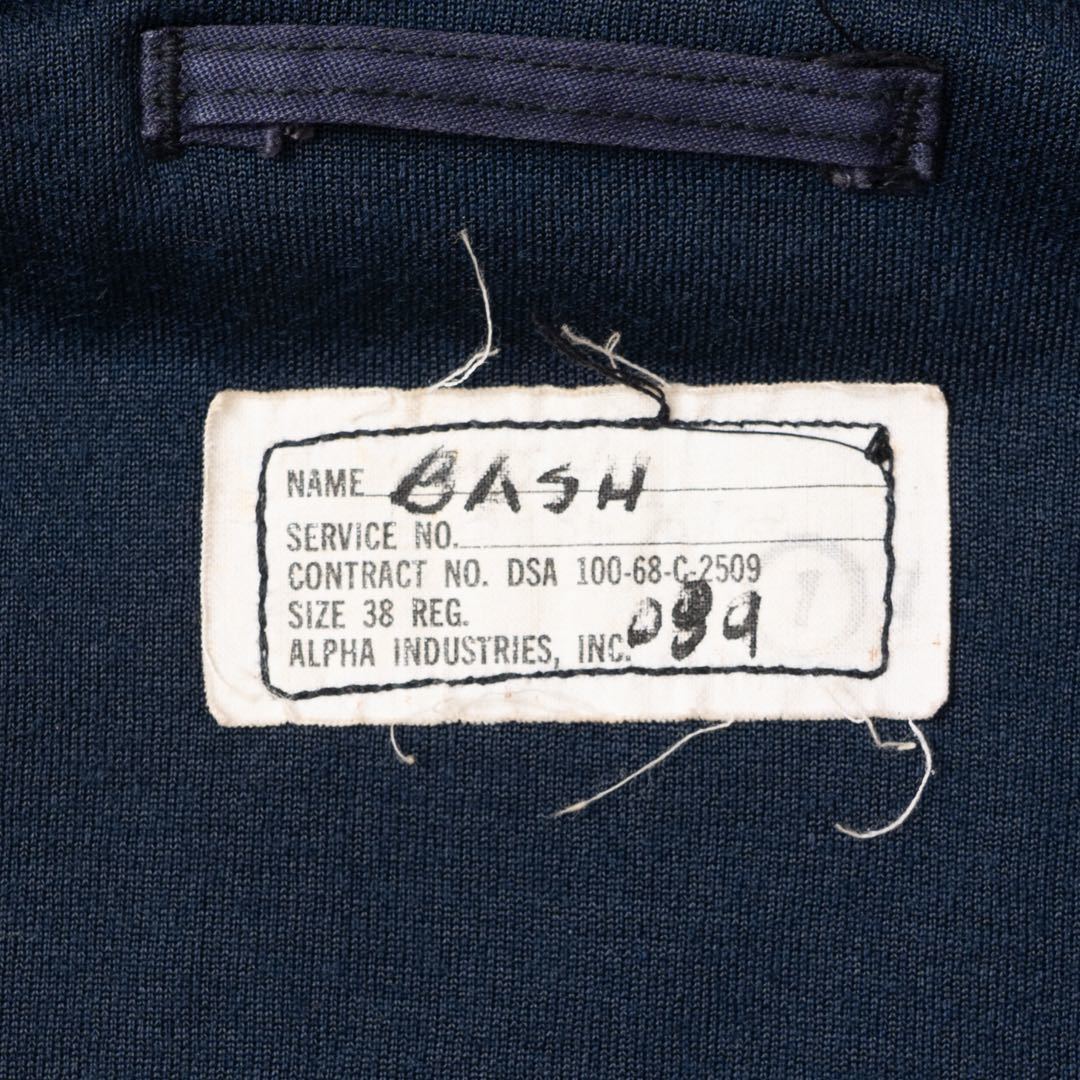 初期型 米軍実物 US NAVY ユーティリティジャケット デッキジャケット 60's USN アメリカ軍 サブマリン UTILITY JACKET DECK VINTAGE A-2_画像6