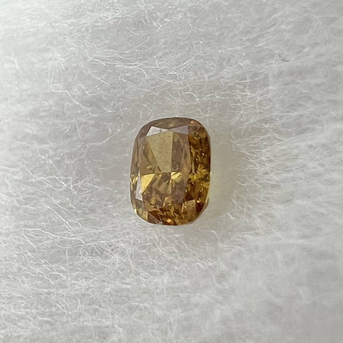 ワンピなど最旬ア！ FANCY ルース ダイヤモンド DEEP 0.063ct ORANGE