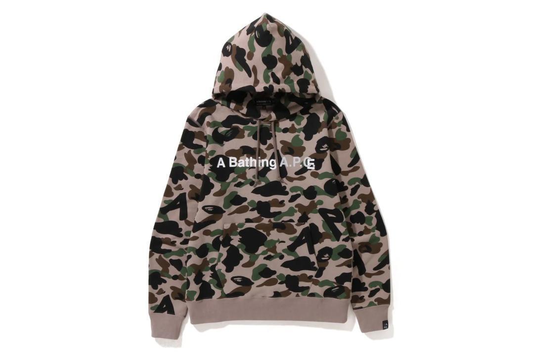 【新品】BAPE X A.P.C. CAMO PULLOVER HOODIE アーペーセー エイプ_画像1