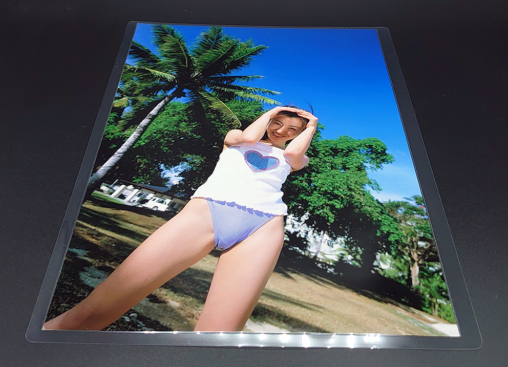  Kawamura Hikaru [ laminate processing ] gravure swimsuit magazine scraps PHOTO SHOT 2000.6 A4 size 8 page / control number light BOX