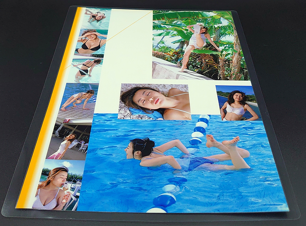  Kawamura Hikaru [ laminate processing ] gravure swimsuit magazine scraps PHOTO SHOT 2000.6 A4 size 8 page / control number light BOX