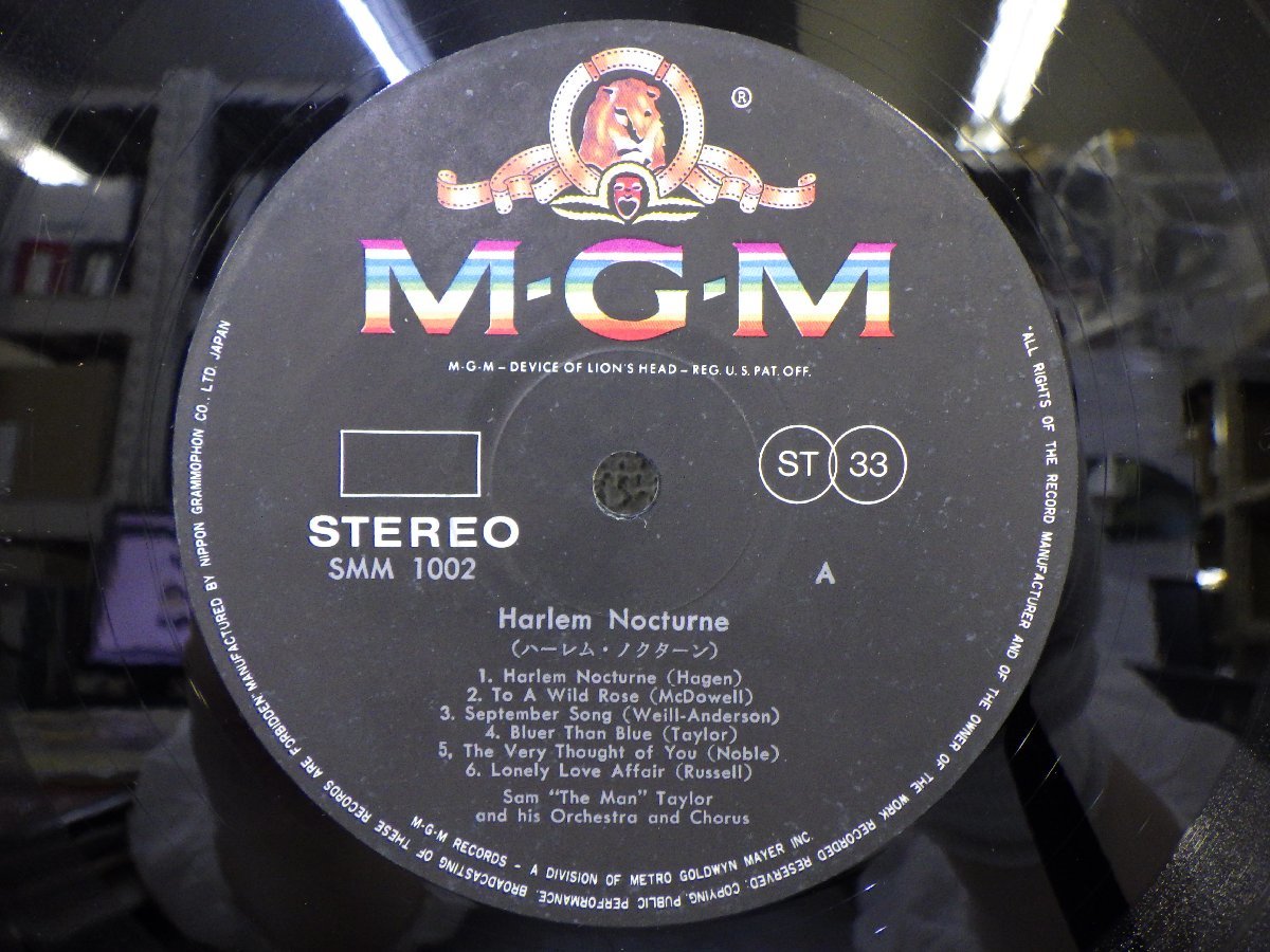 LP レコード SAM THE MAN TAYLOR サム テイラー HARLEM NOCTURNE ハーレム ノクターン 【E-】 E9503Uの画像3