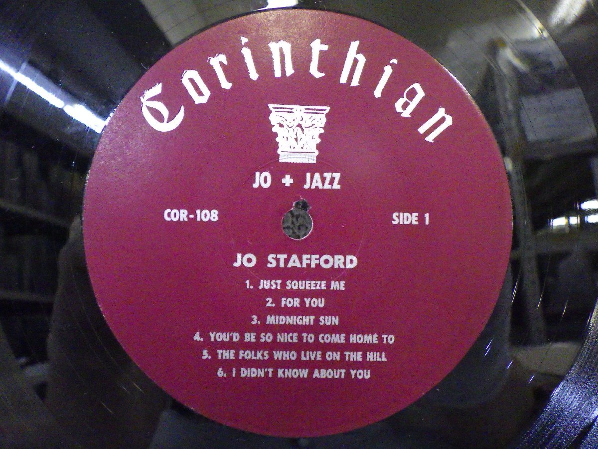 LP レコード Jo Stafford ジョー スタッフォード Jo Jazz 【E+】 E9716U_画像3