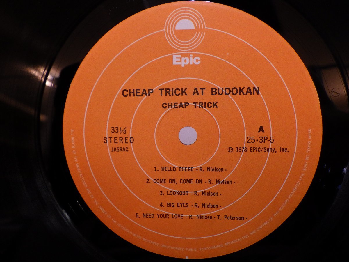 LP レコード 帯 CHEAP TRICK チープ トリック Cheap Trick at Budokan チープ トリック at 武道館 【E+】 M4329J_画像4