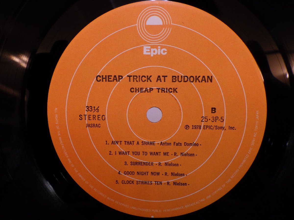 LP レコード 帯 CHEAP TRICK チープ トリック Cheap Trick at Budokan チープ トリック at 武道館 【E+】 M4329J_画像5