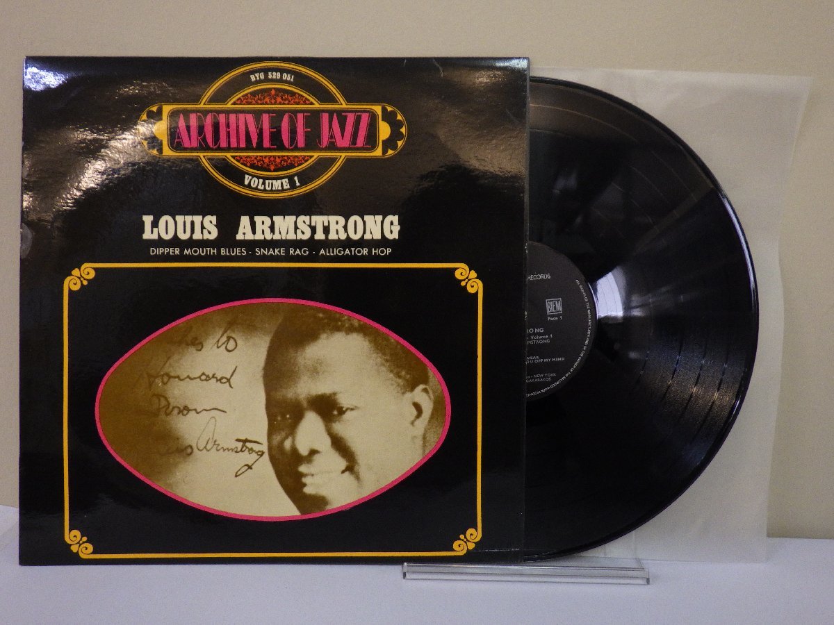 LP レコード LOUIS ARMSTRONG ルイ アームストロング VOLUME 1 DIPPER MOUTH BLUES 他 【E+】 D15773J_画像1