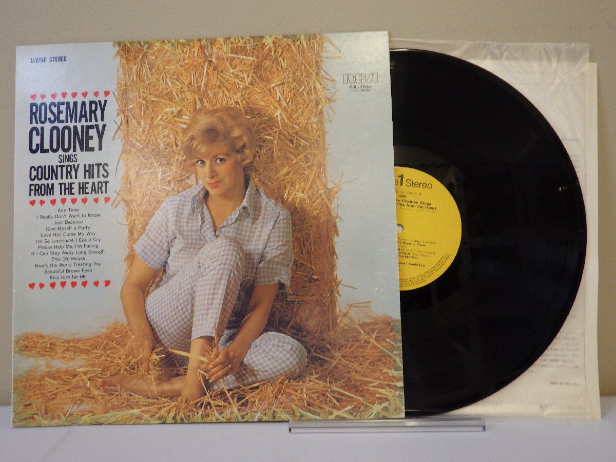 LP レコード ROSEMARY CLOONEY ローズマリー クルーニー SINGS COUNTRY HITS FROM THE HEART ソング ブック 【E+】 D16095E_画像1