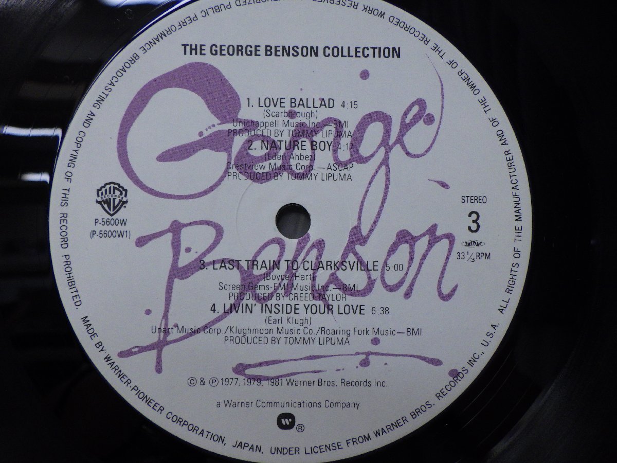 LP レコード 帯 2枚組 GEORGE BENSON ジョージ ベンソン GEORGE BENSON COLLECTION ジョージベンソン コレクション 【E+】 E10488Yの画像5