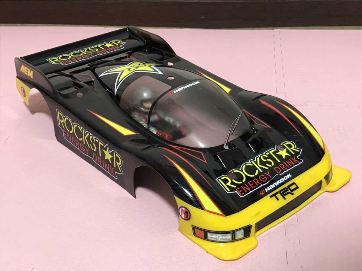 送料無料　1/12 トヨタ　トムス　84C レーシングカー　ROCK STAR カラー　ドライバー付き　ラジコンボディ　タミヤ TAMIYA TOYOTA TOM’S