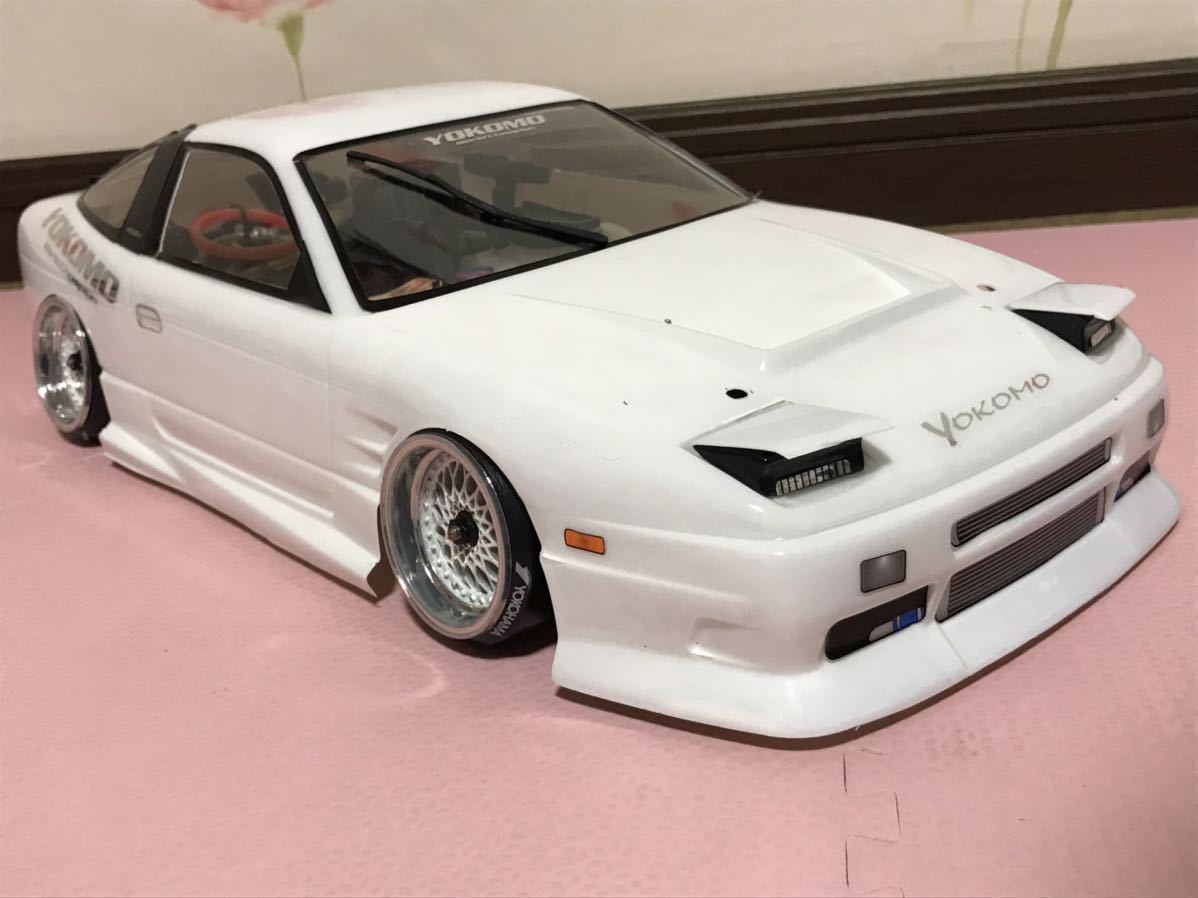 送料無料 1/10 日産 180SX 後期 塗装済 未走行 ドリフト ラジコン