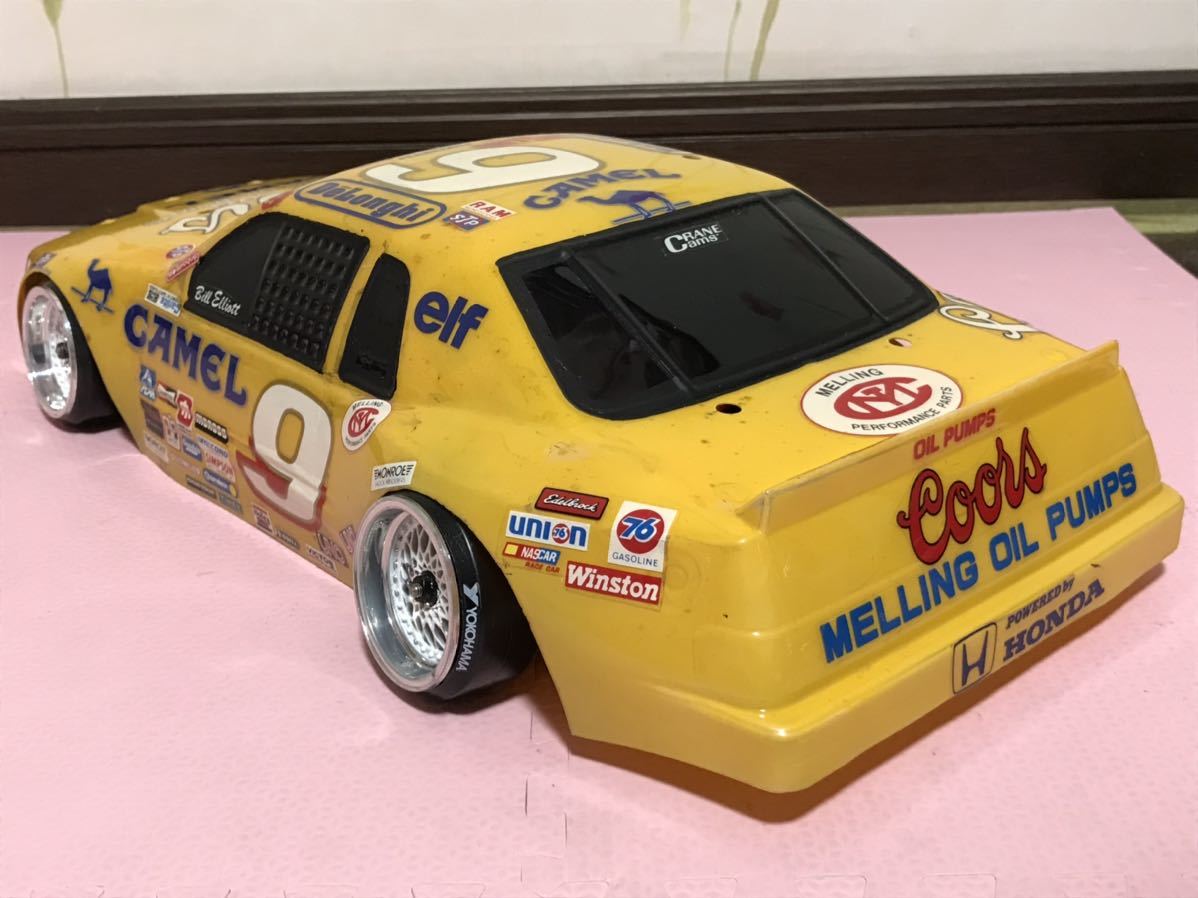 送料無料　1/10 フォード サンダーバード キャメル ナスカー ラジコンボディ マルイ MARUI FORD THUNDERBIRD CAMEL NASCAR RC BODY