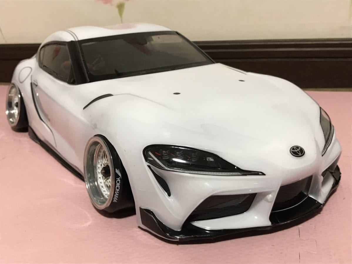 送料無料　1/10 トヨタ　GR スープラ　ホワイト　ラジコンボディ　タミヤ TAMIYA TOYOTA SUPRA