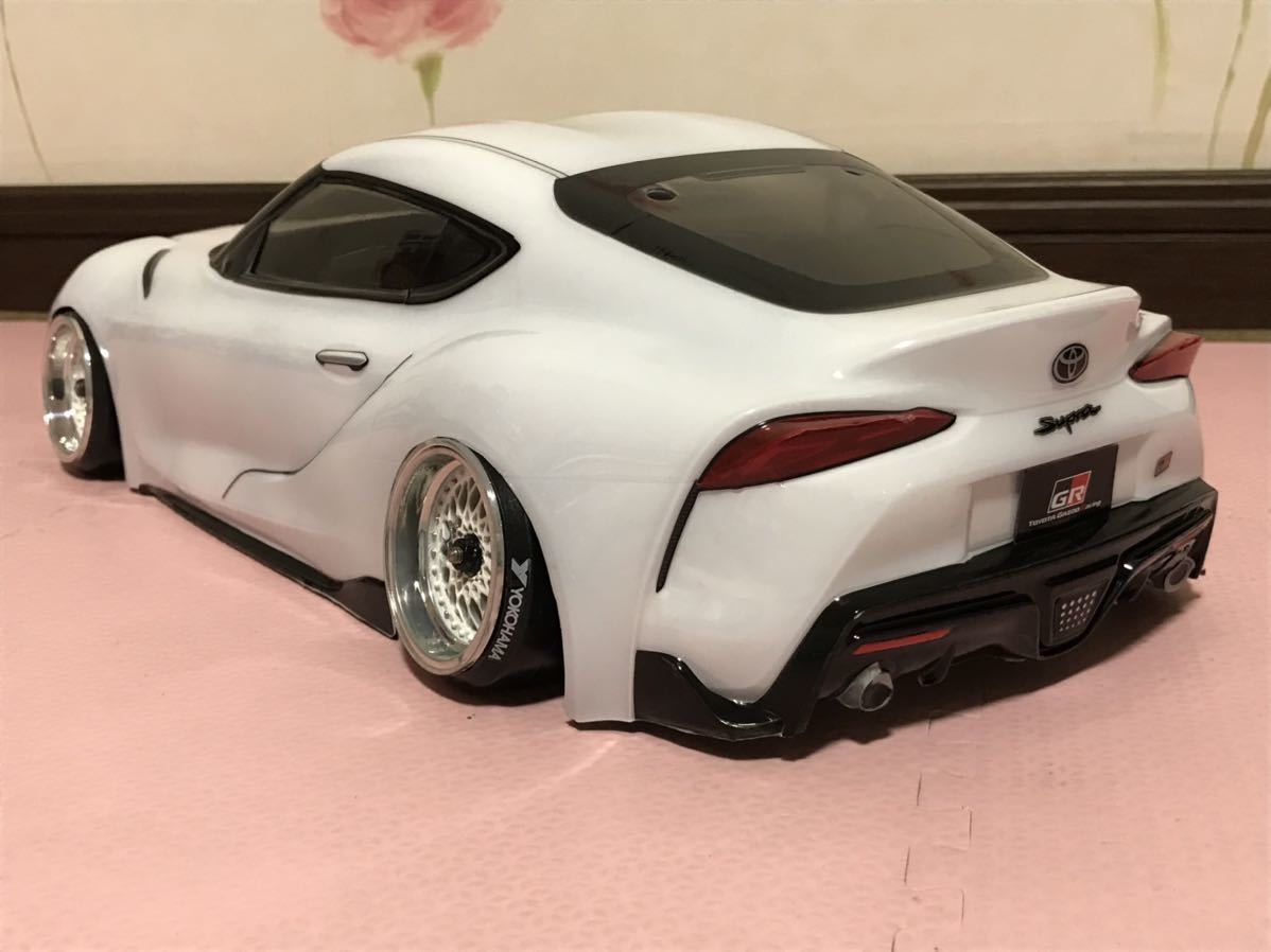 送料無料　1/10 トヨタ　GR スープラ　ホワイト　ラジコンボディ　タミヤ TAMIYA TOYOTA SUPRA_画像3