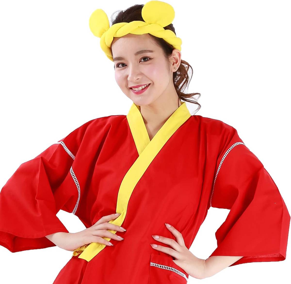  new goods 61012 Winnie The Pooh becomes .. jinbei ( ear attaching screw . bee maki attaching ) M~L Disney official license lady's .... kimono yukata festival 