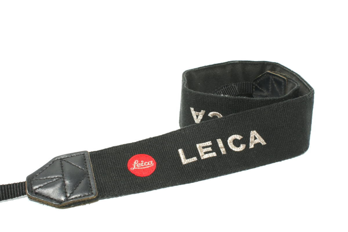 ★希少品★ LEICA ライカ 純正 刺繍文字 カメラ ストラップ 金具付き ネック ショルダー M型金具 #552