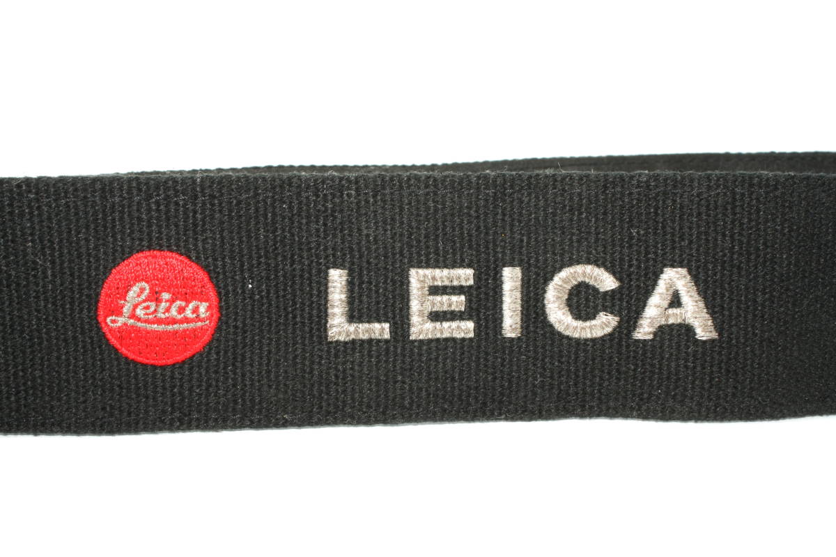 ★希少品★ LEICA ライカ 純正 刺繍文字 カメラ ストラップ 金具付き ネック ショルダー M型金具 #552_画像4