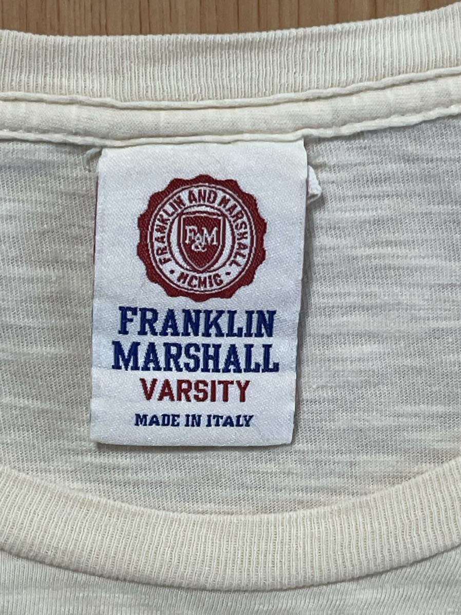 FRANKLIN&MARSHALL フランクリンマーシャル SURF MOTOR CYCLES クラックプリント半袖Tシャツ